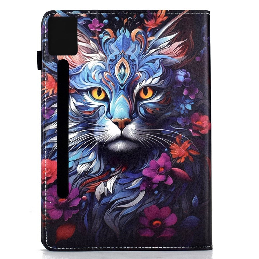 Lenovo Idea Tab Pro / Tab P12 Pro EIDERWOOD Fargerik Flippdeksel med Motiv – Katt
