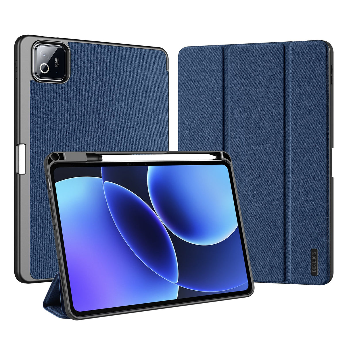 Xiaomi Pad 8 / 8 Pro / 7 / 7 Pro DUX DUCIS Tri-Fold Kunstskinn Flip Deksel - Blå