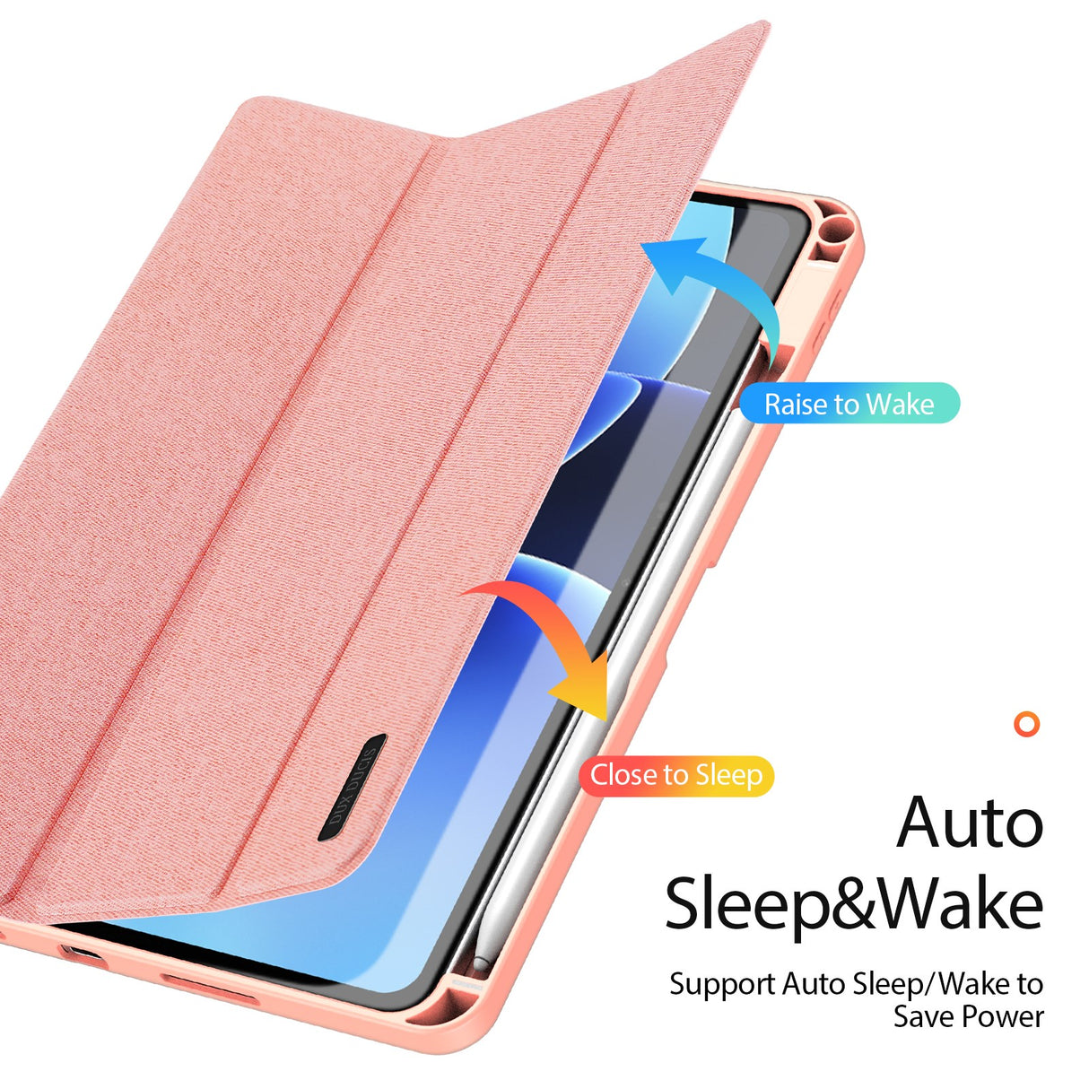 Xiaomi Pad 8 / 8 Pro / 7 / 7 Pro DUX DUCIS Tri-Fold Kunstskinn Flip Deksel - Rosa