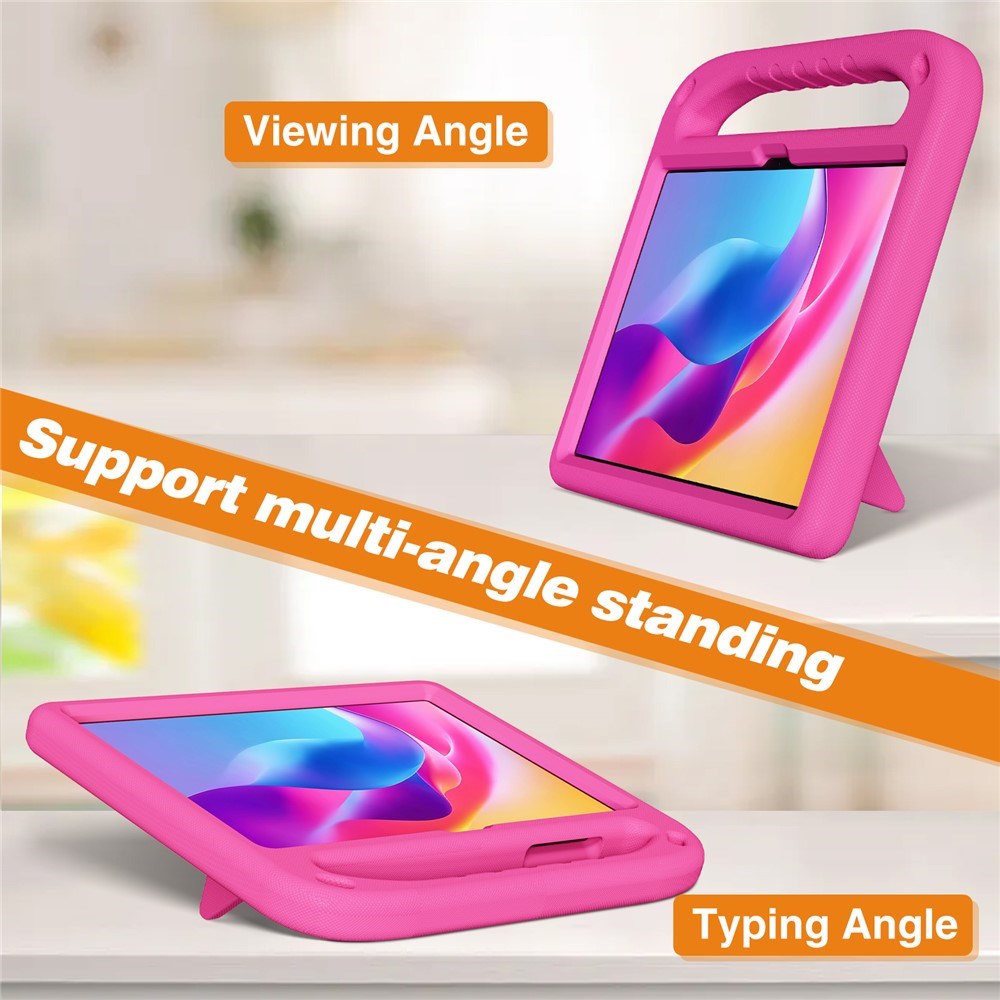TCL Tab 10L Gen 4 EIDERWOOD Barne Deksel m. Håndtak & Stativ - Rosa