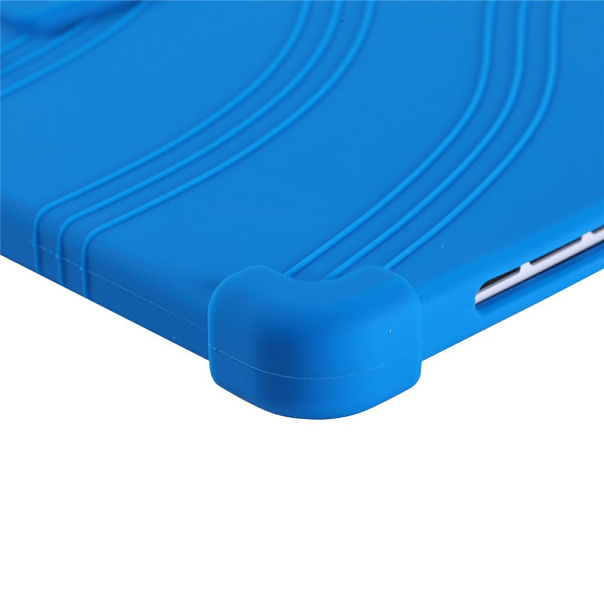 Lenovo Yoga Tab Plus Gen 2 13" EIDERWOOD Robust Silikon Deksel m. Justerbar Kickstand & Støtabsorberende Hjørner - Blå