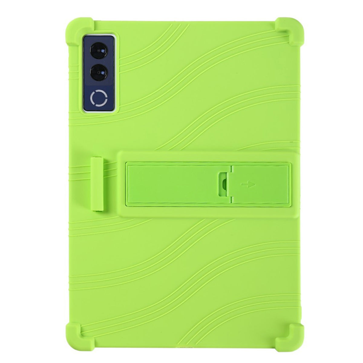 Lenovo Yoga Tab Plus Gen 2 13" EIDERWOOD Robust Silikon Deksel m. Justerbar Kickstand & Støtabsorberende Hjørner - Grønn