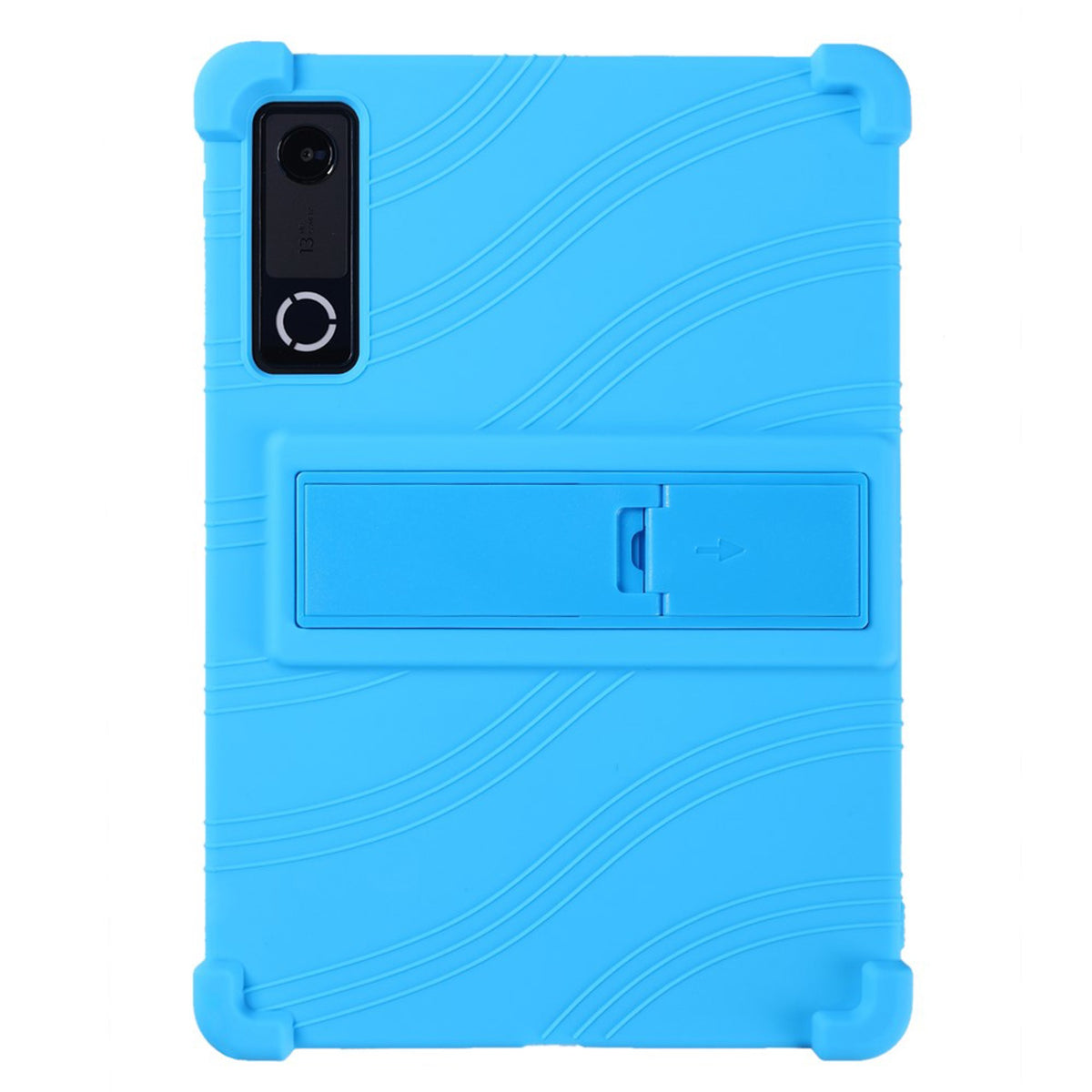Lenovo Yoga Tab Gen 2 11.1" EIDERWOOD Robust Silikon Deksel m. Justerbar Kickstand & Støtabsorberende Hjørner - Lyseblå