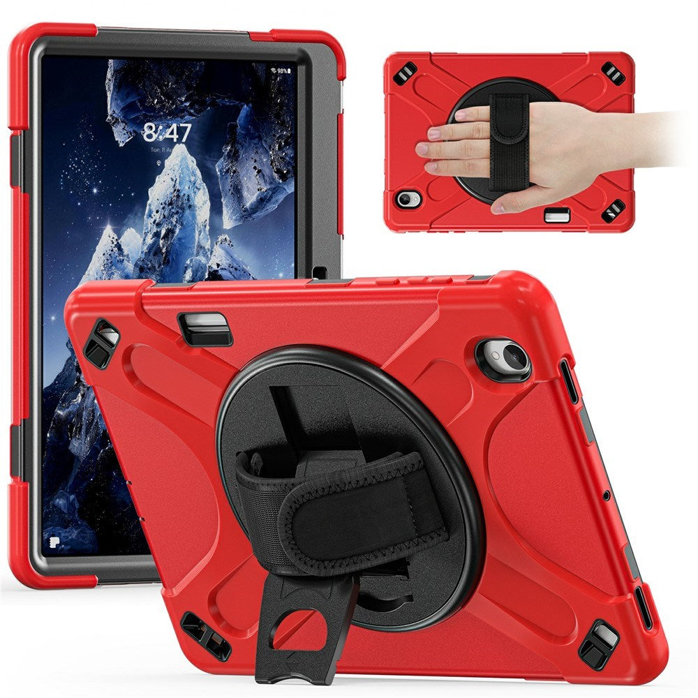 Samsung Galaxy Tab S12+ (Plus) EIDERWOOD Hybrid Hantverkar Deksel m. Støtteben - Rød