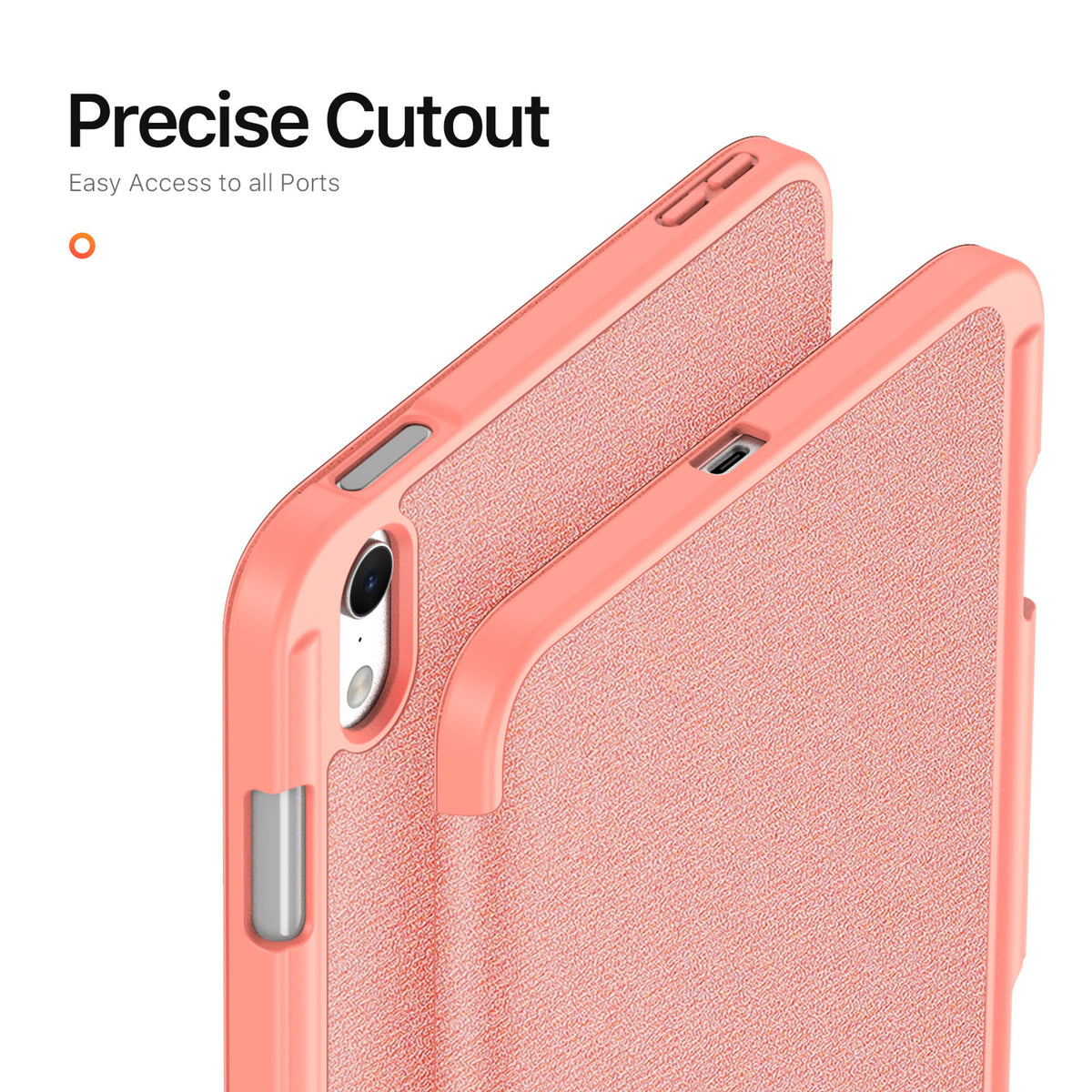 iPad Mini (2026) 8. Gen. DUX DUCIS DOMO Tri-Fold Kunstskinn Flip Deksel - Rosa