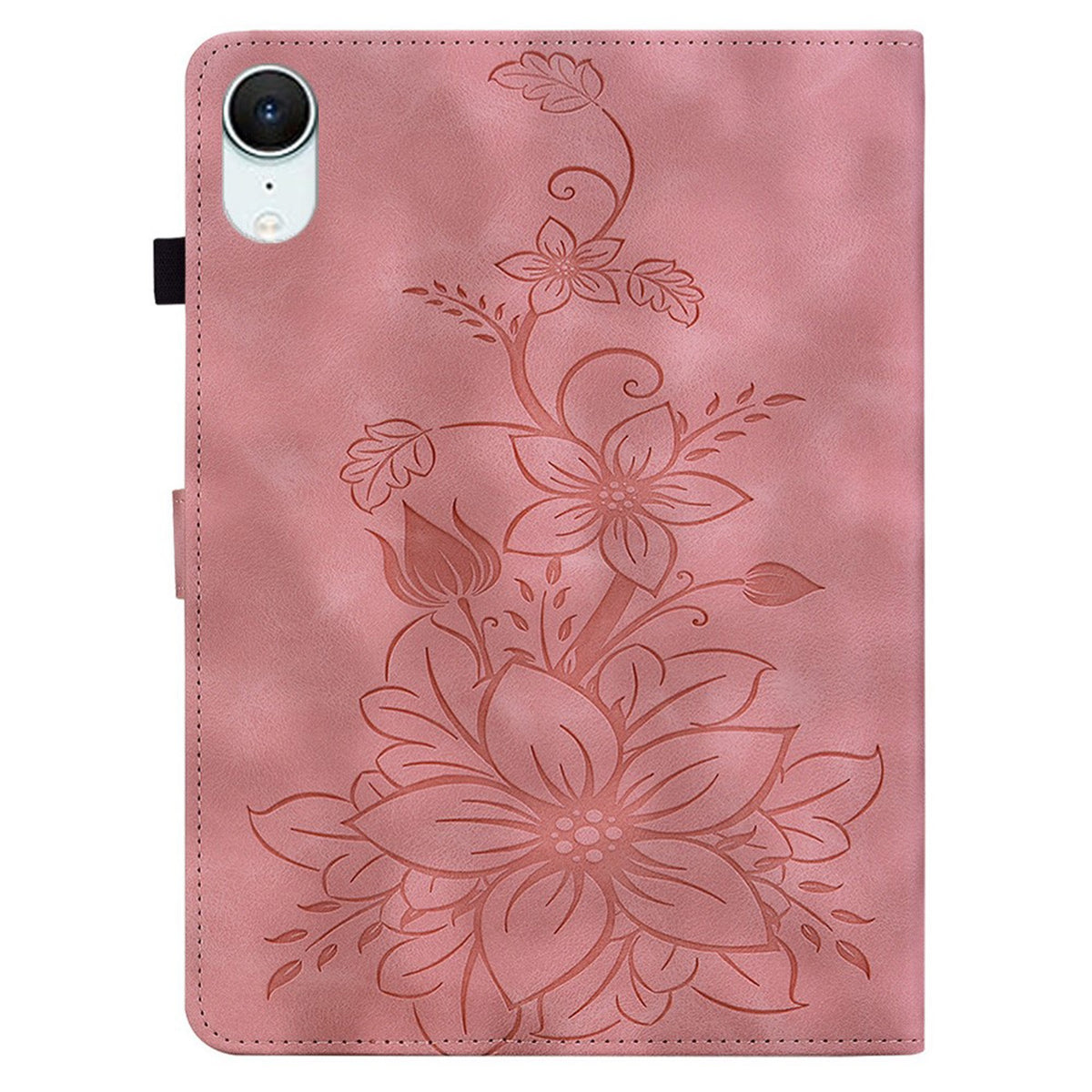 iPad Mini (2026) 8. Gen. EIDERWOOD Blomster Teksturert Kunstskinn Flip Deksel - Rosa