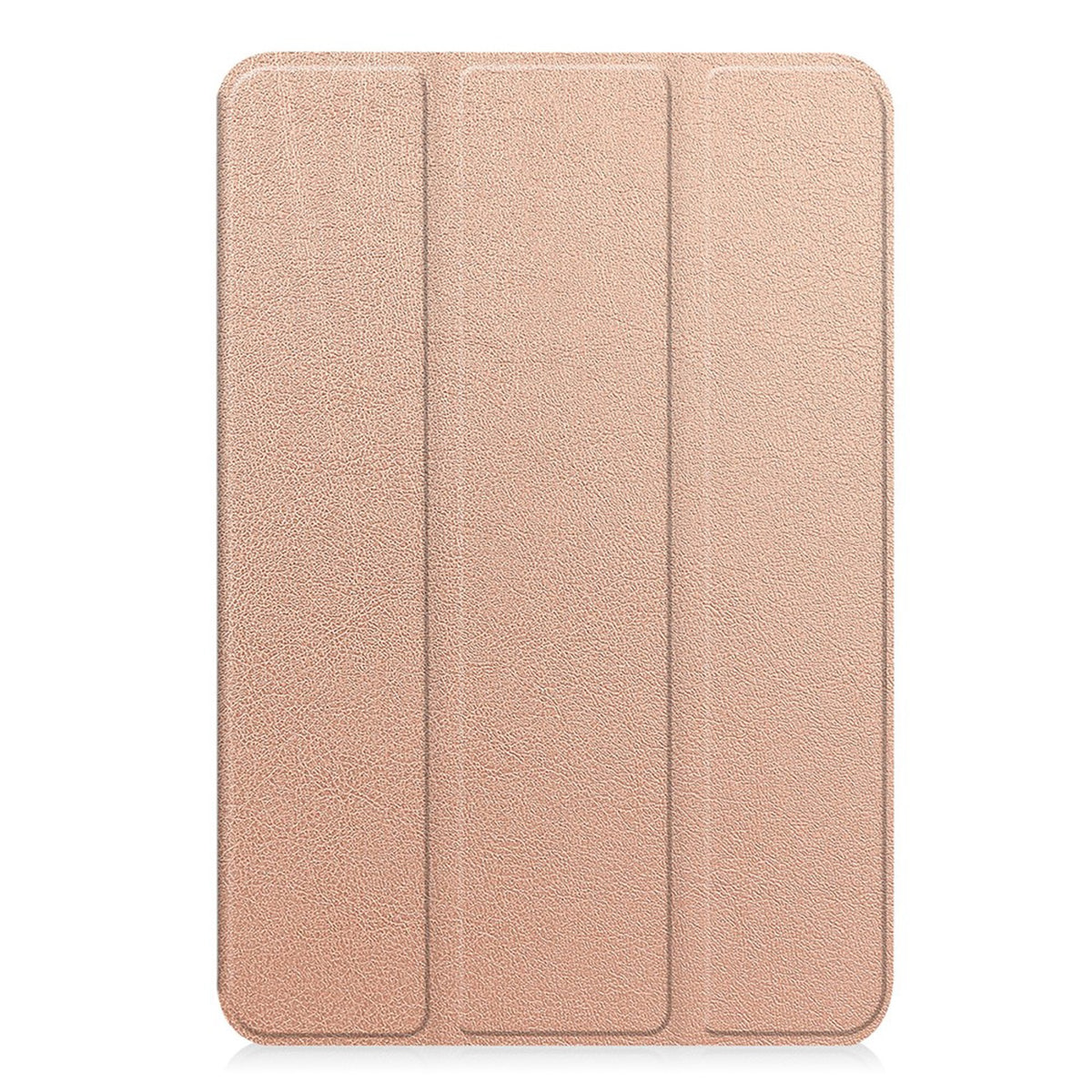 iPad Mini (2026) 8. Gen. EIDERWOOD Kunstskinn Tri-Fold Flip Deksel m. Støttefunksjon - Rose Gold