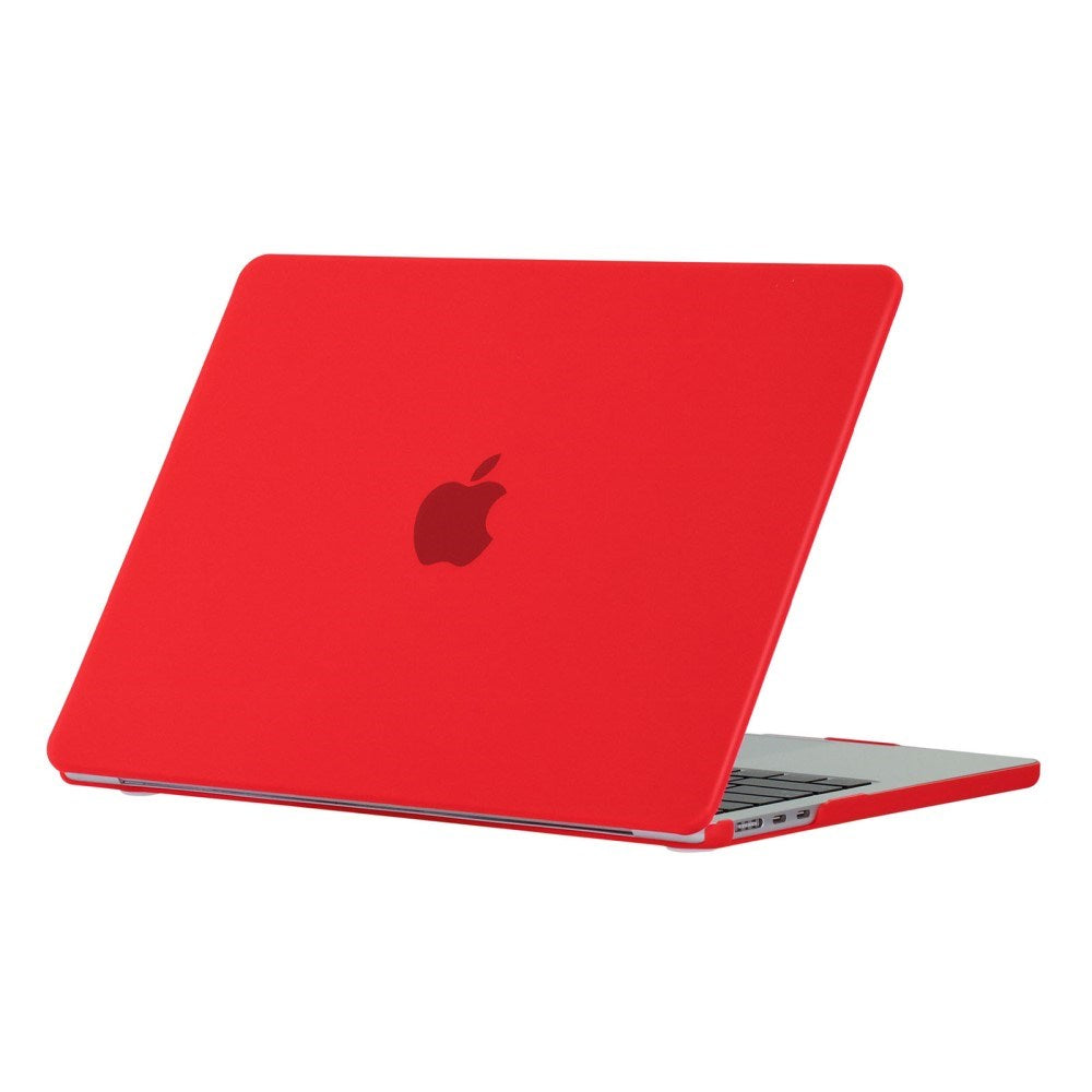 MacBook Air 13" M5/M4/M3/M2 (2026-2022) Matt Plast Deksel – Rød