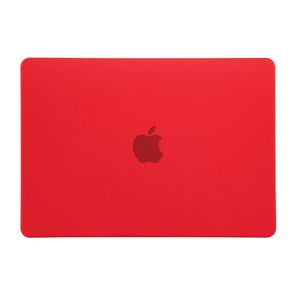 MacBook Air 13" M5/M4/M3/M2 (2026-2022) Matt Plast Deksel – Rød
