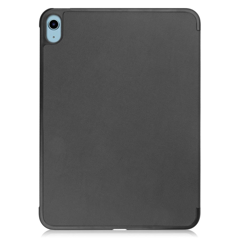 Apple iPad 11" (2025) / iPad 10.9" (2024/2022) Kunstskinn Flip Deksel m Stativ - Svart