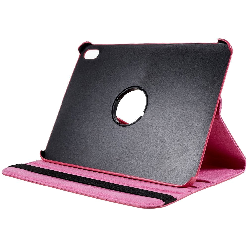 EIDERWOOD iPad 11" (2025) / iPad 10.9" (2024/2022) Klassisk Skinn Deksel m. 360⁰ Stativfunksjon - Rose