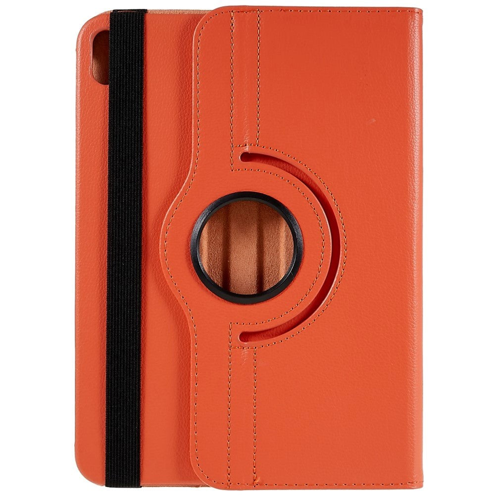 EIDERWOOD iPad 11" (2025) / iPad 10.9" (2024/2022) Klassisk Skinn Deksel m. 360⁰ Stativfunksjon - Oransje