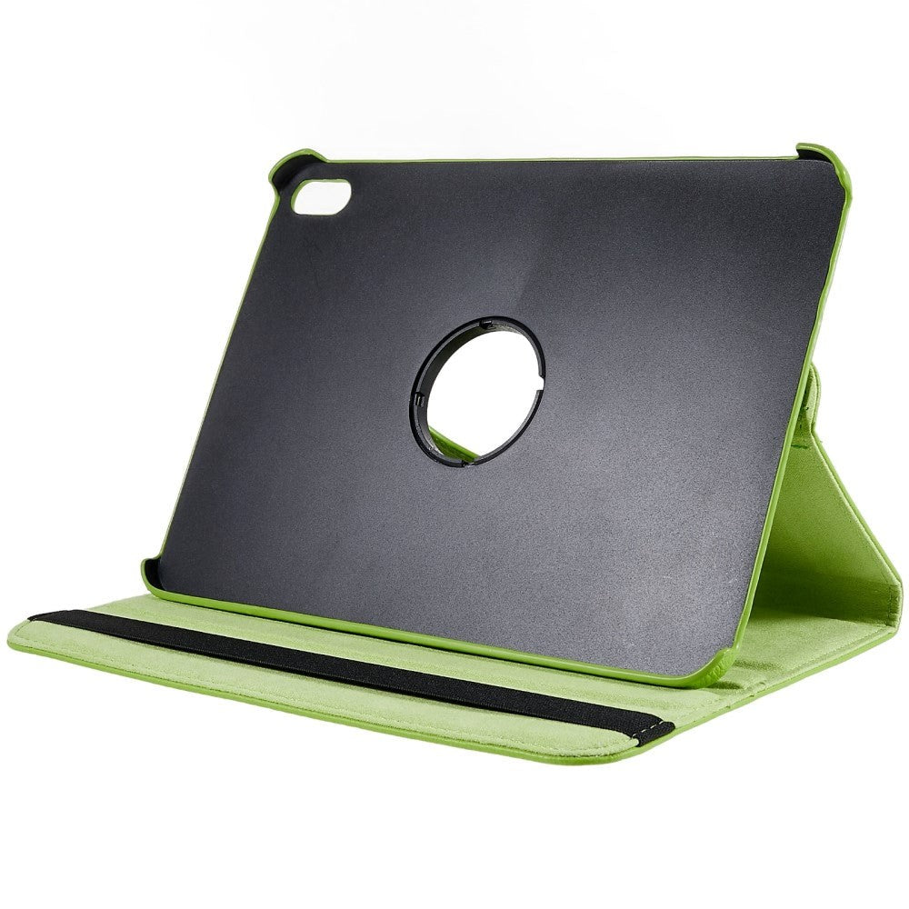EIDERWOOD iPad 11" (2025) / iPad 10.9" (2024/2022) Klassisk Skinn Deksel m. 360⁰ Stativfunksjon - Grønn