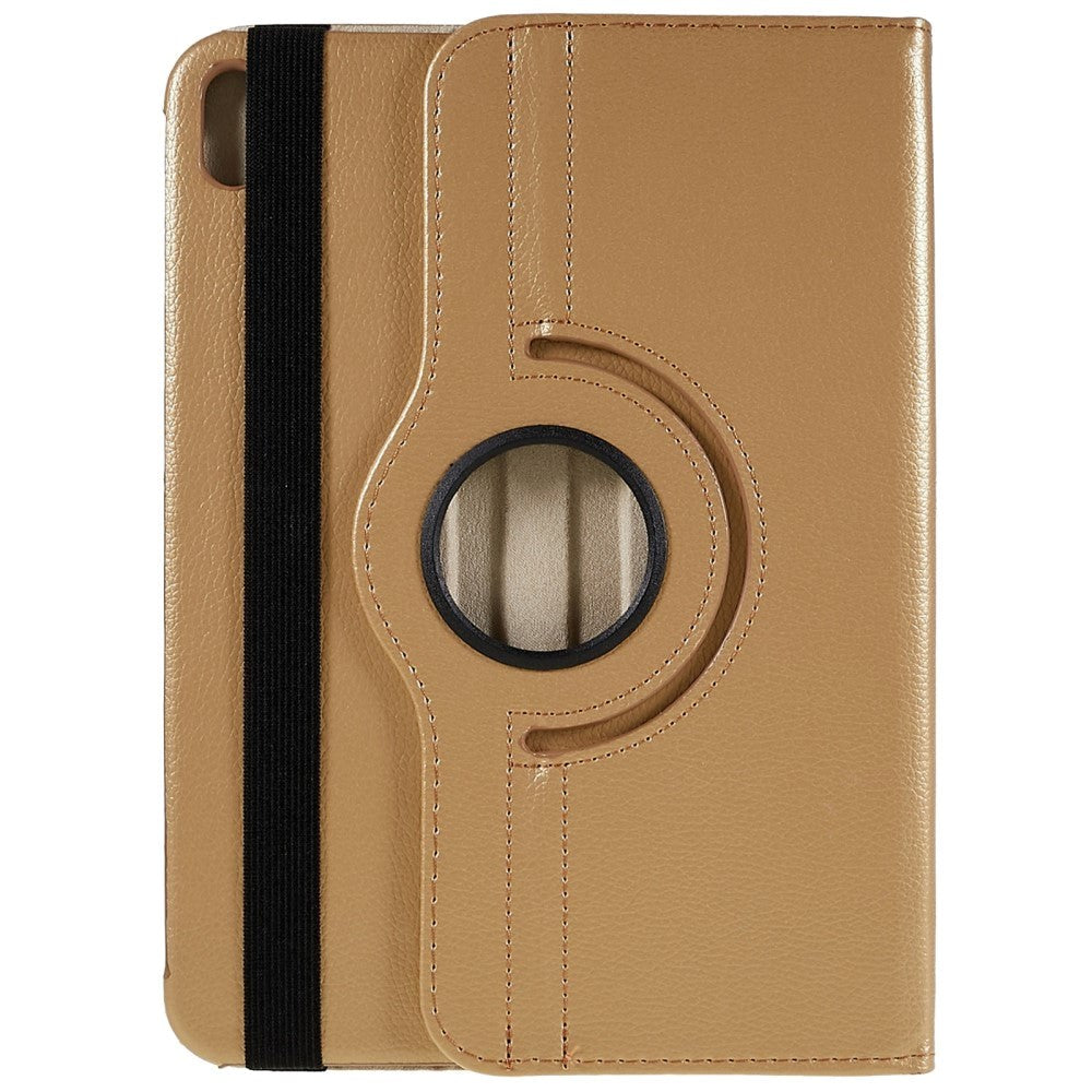 EIDERWOOD iPad 11" (2025) / iPad 10.9" (2024/2022) Klassisk Skinn Deksel m. 360⁰ Stativfunksjon - Khaki
