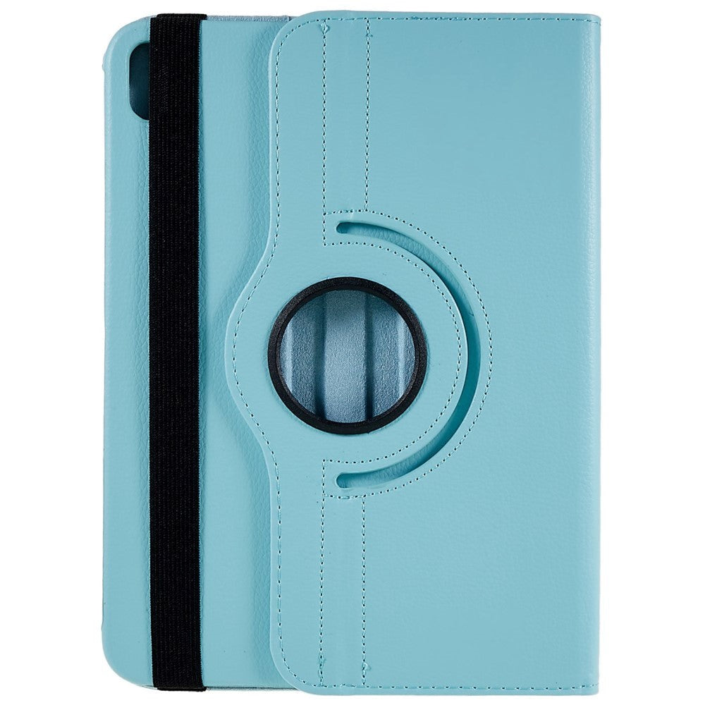 EIDERWOOD iPad 11" (2025) / iPad 10.9" (2024/2022) Klassisk Skinn Deksel m. 360⁰ Stativfunksjon - Lyseblå
