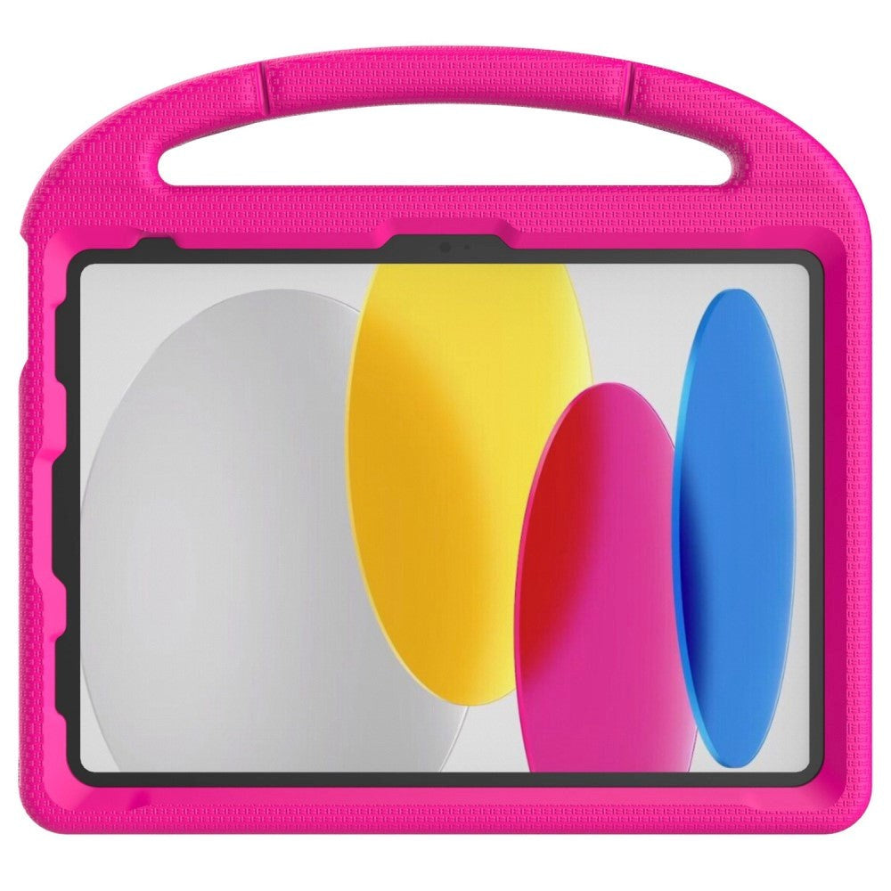 iPad 11" (2025) / iPad 10.9" (2024/2022) EVA Skum Barne Bakdeksel med Stativ - Rosa