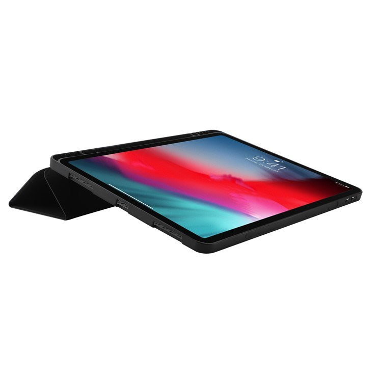 EIDERWOOD iPad Pro 11" (2022 / 2021 / 2020 / 2018) Tri-Fold Kunstskinn Flip Deksel – Svart