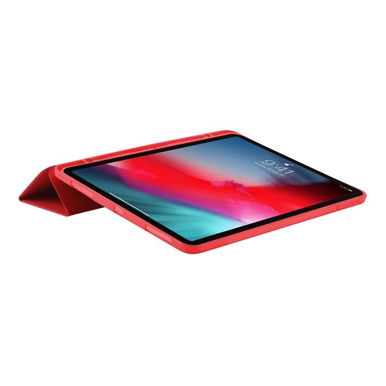 EIDERWOOD iPad Pro 11" (2022 / 2021 / 2020 / 2018) Tri-Fold Kunstskinn Flip Deksel – Rød