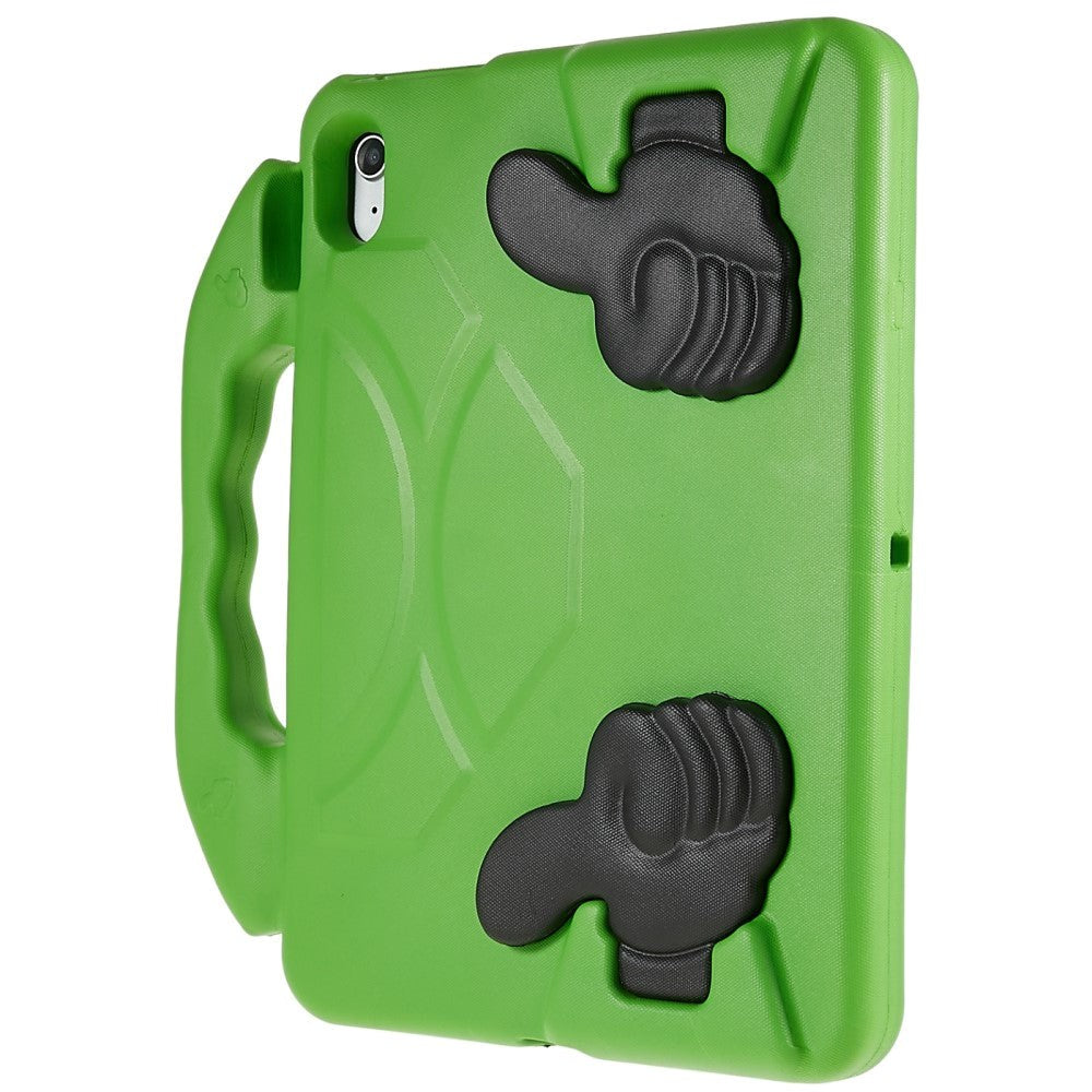 iPad 11" (2025) / iPad 10.9" (2024/2022) Barnedeksel - Thumb Kickstand Bakdeksel - Grønn