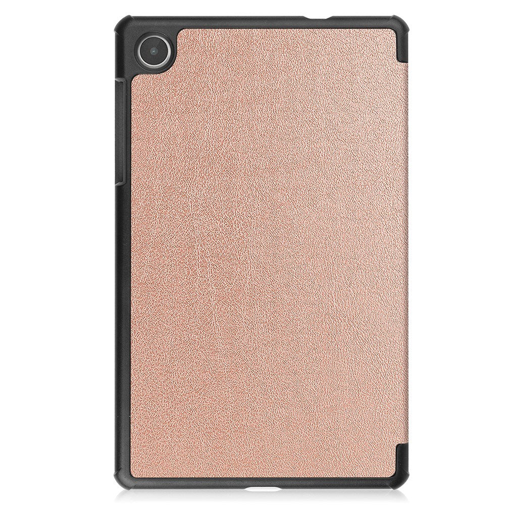 EIDERWOOD Lenovo Tab M8 (4. Gen.) Tri-Fold Kunstskinn Flip Deksel - Rosegull