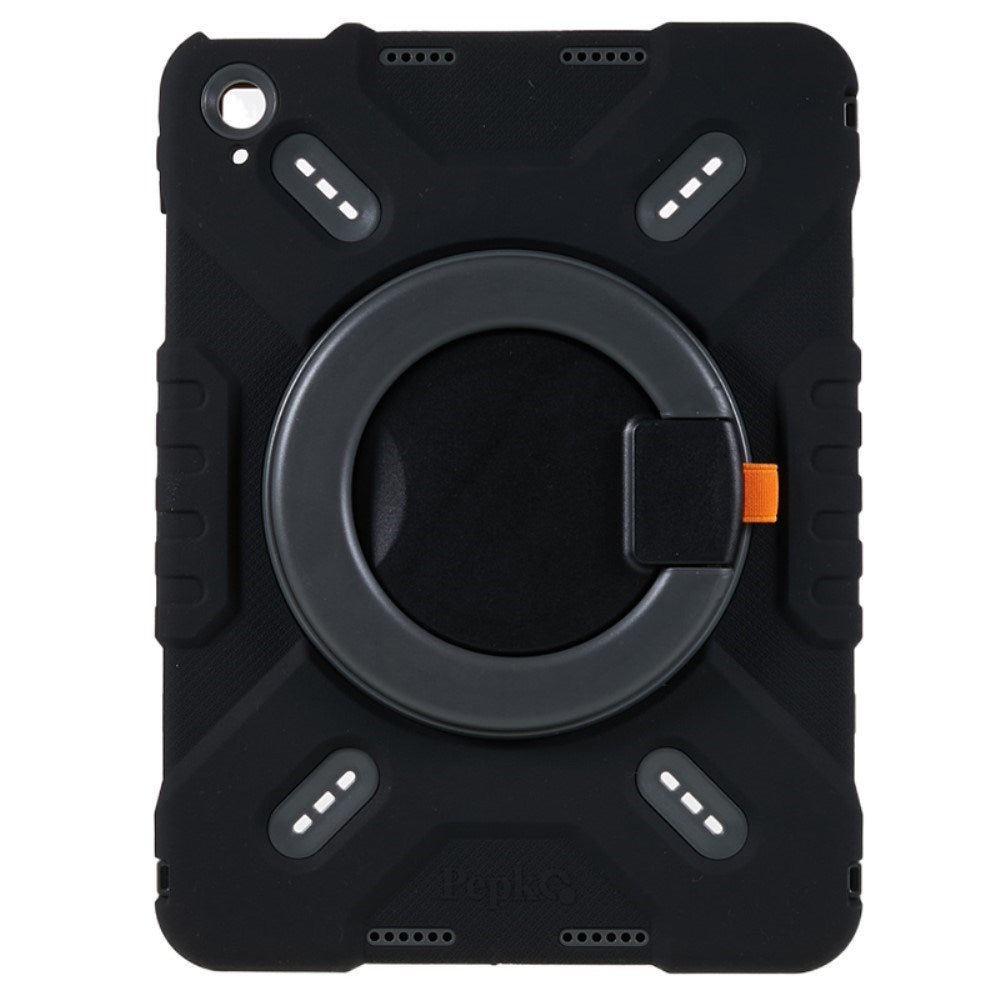Pepkoo iPad 11" (2025) / 10.9" (2024 / 2022) Barnedeksel med Roterbart Stativ - Svart