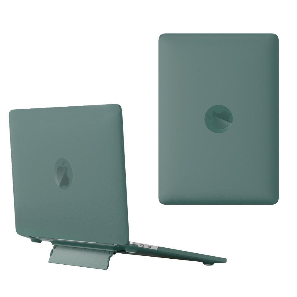 MacBook Pro 14 M5/M4/M3/M2/M1 (2026-2021) Plastdeksel med Stativfunksjon - Frostet Grønn