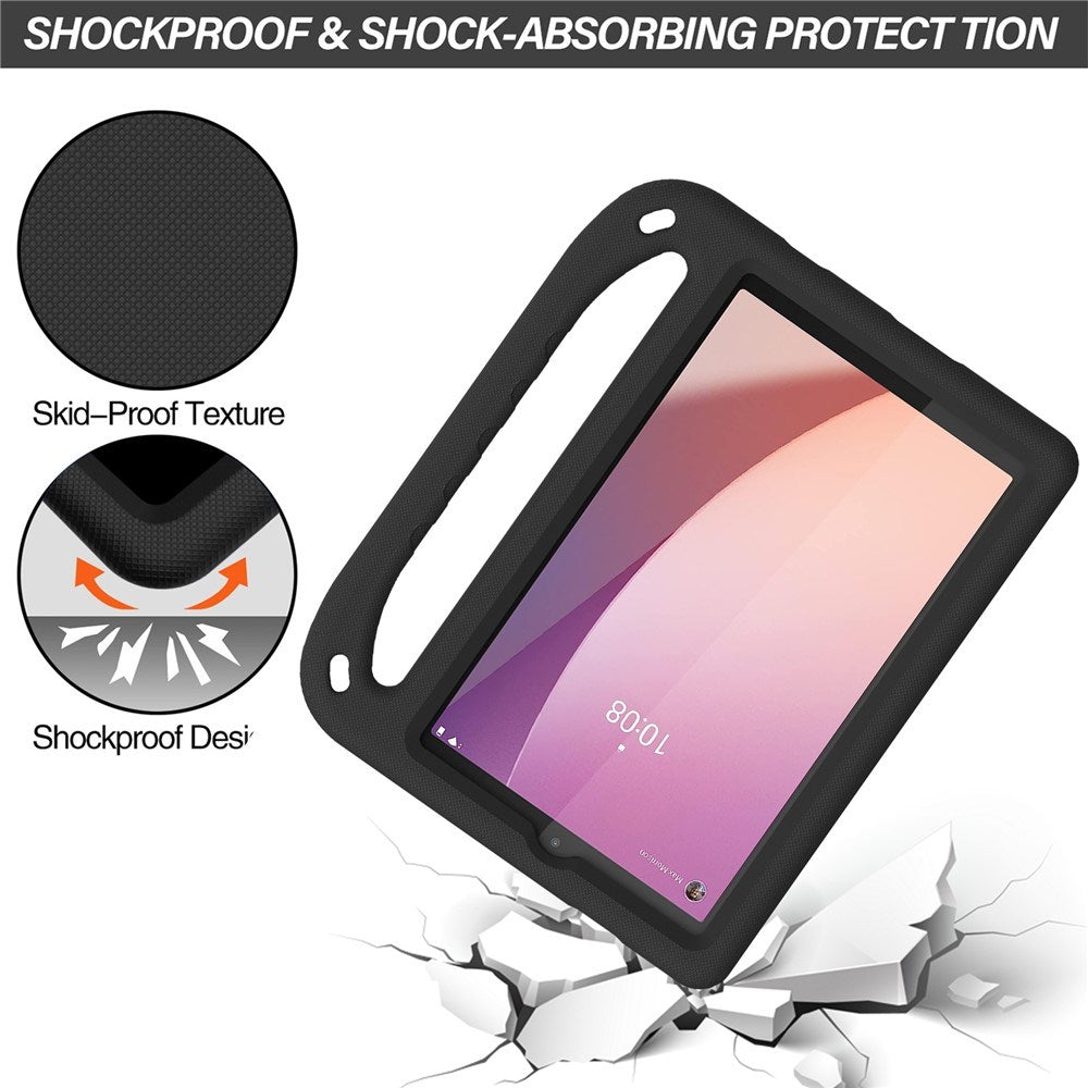EIDERWOOD Lenovo Tab M8 (4. Gen.) Barn Deksel m. Håndtak & Støttefunksjon - Svart