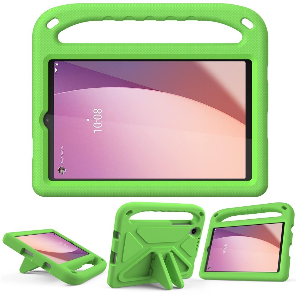 EIDERWOOD Lenovo Tab M8 (4. Gen.) Barn Deksel m. Håndtak & Støttefunksjon - Grønn