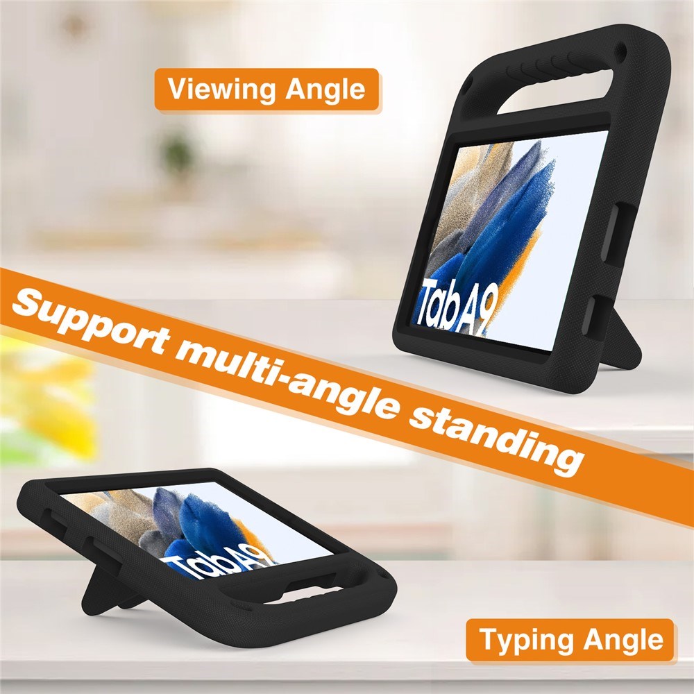 EIDERWOOD Samsung Galaxy Tab A11 / A9 Barnedeksel m. Kickstand - Svart