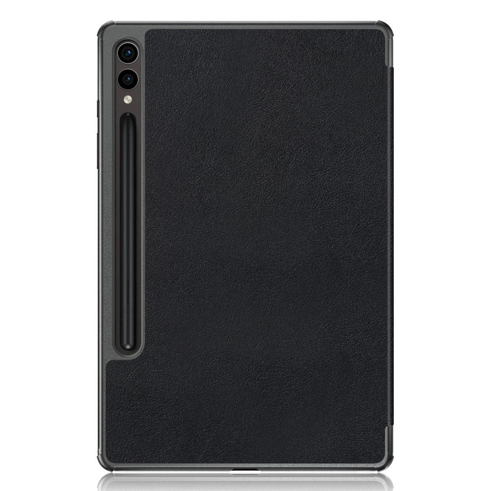 Samsung Galaxy Tab S9 FE+ (Plus) Tri-Fold Skinn Deksel m. Stativfunksjon - Svart