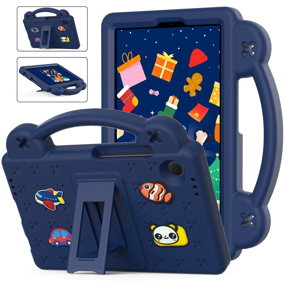 EIDERWOOD Samsung Galaxy Tab A11 / A9 Barnedeksel m. Kickstand - Mørk Blå
