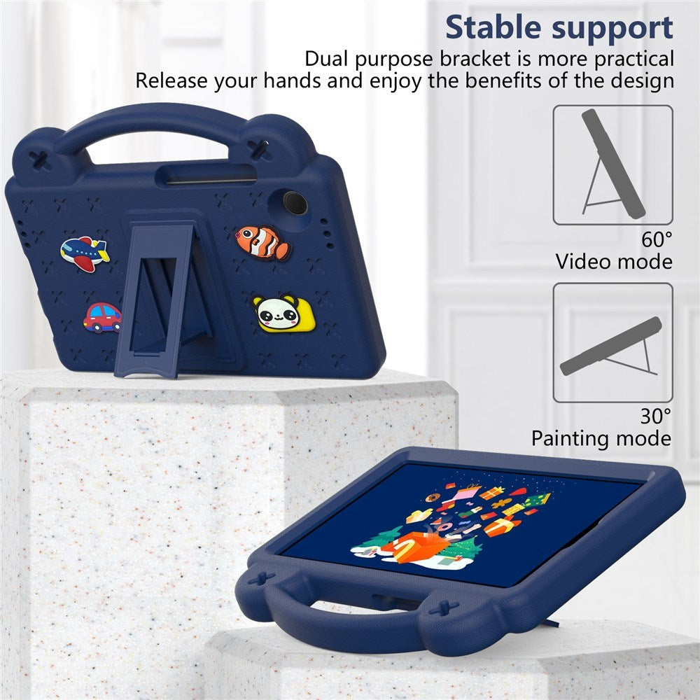 EIDERWOOD Samsung Galaxy Tab A11 / A9 Barnedeksel m. Kickstand - Mørk Blå