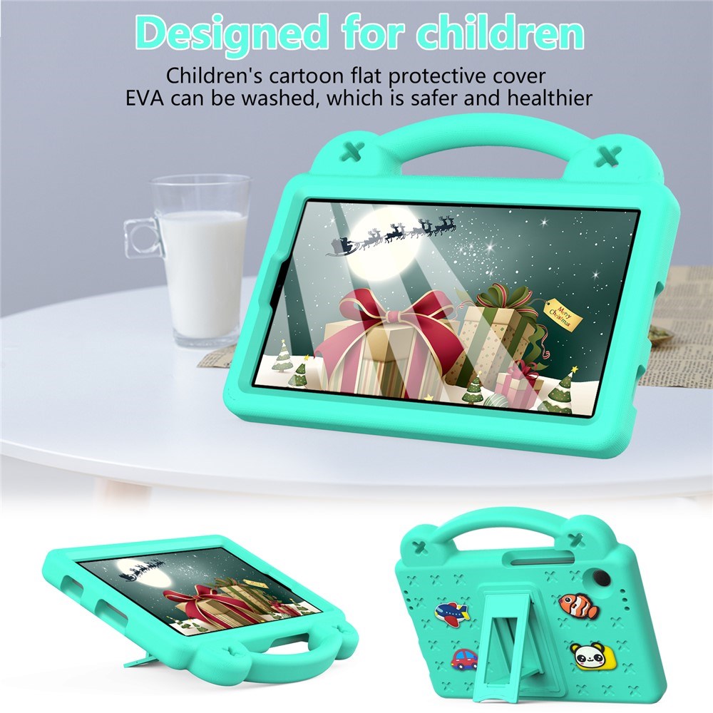 EIDERWOOD Samsung Galaxy Tab A11 / A9 Barnedeksel m. Kickstand - Grønn