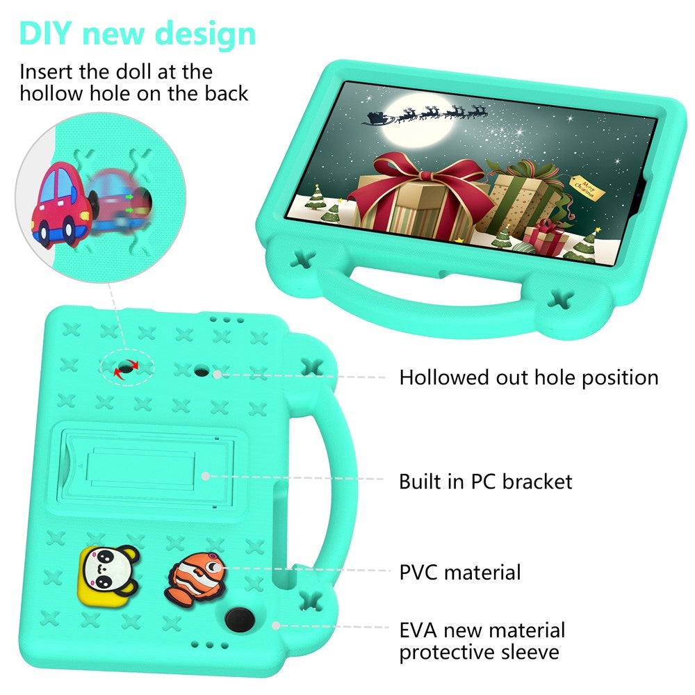 EIDERWOOD Samsung Galaxy Tab A11 / A9 Barnedeksel m. Kickstand - Grønn