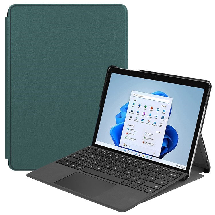 EIDERWOOD Microsoft Surface Go 4 Kunstskinn Flip Deksel - Grønn