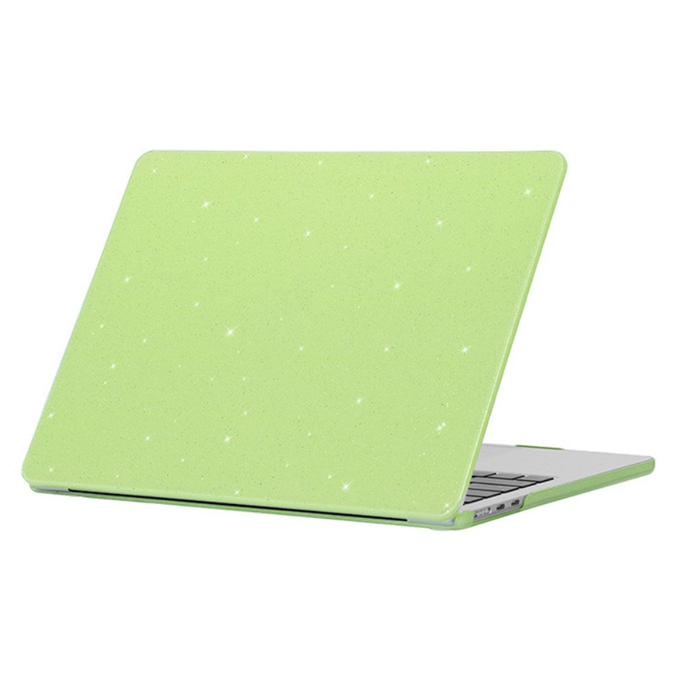 MacBook Air 15" M5/M4/M3/M2 (2026-2023) Hardplast Deksel med Glitterdesign - Grønn