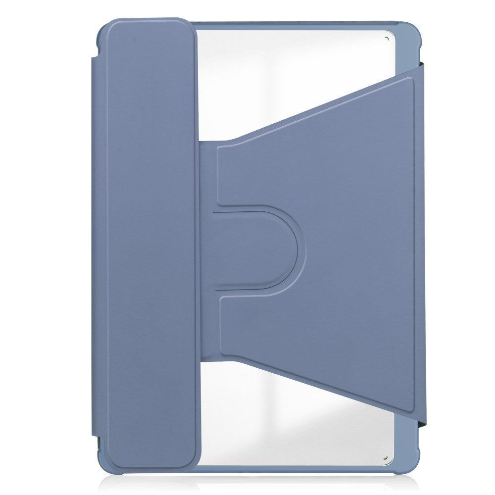 EIDERWOOD iPad Pro 11" (2025 / 2024) Hybrid Flip Deksel m. Roterende Stativfunksjon - Gjennomsiktig / Lilla