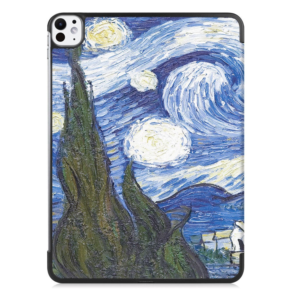 EIDERWOOD iPad Pro 11" (2025 / 2024) Tri-Fold Deksel i Kunstskinn med Sleep-Funksjon - Himmel
