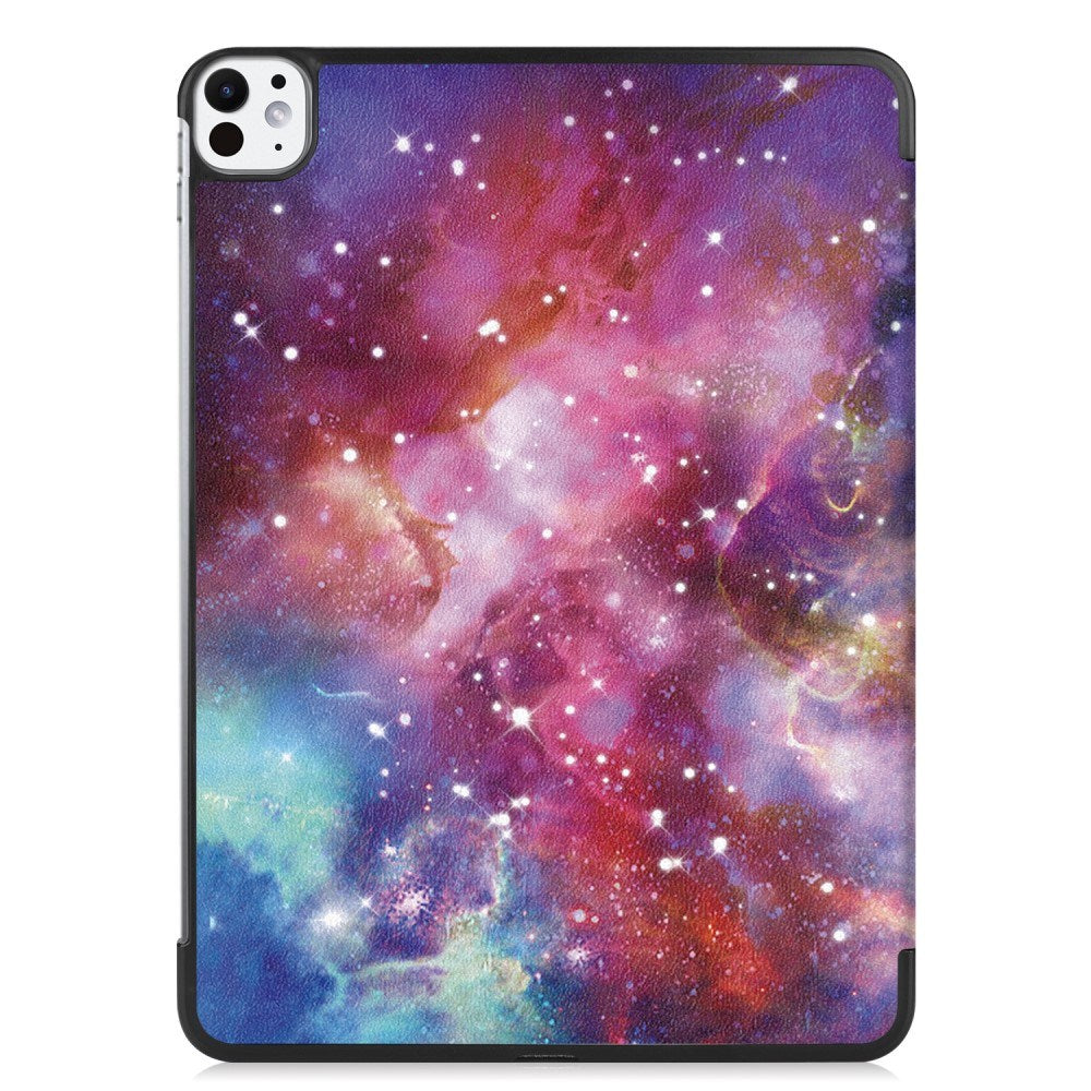 EIDERWOOD iPad Pro 11" (2025 / 2024) Tri-Fold Deksel i Kunstskinn med Sleep-Funksjon - Galaxy