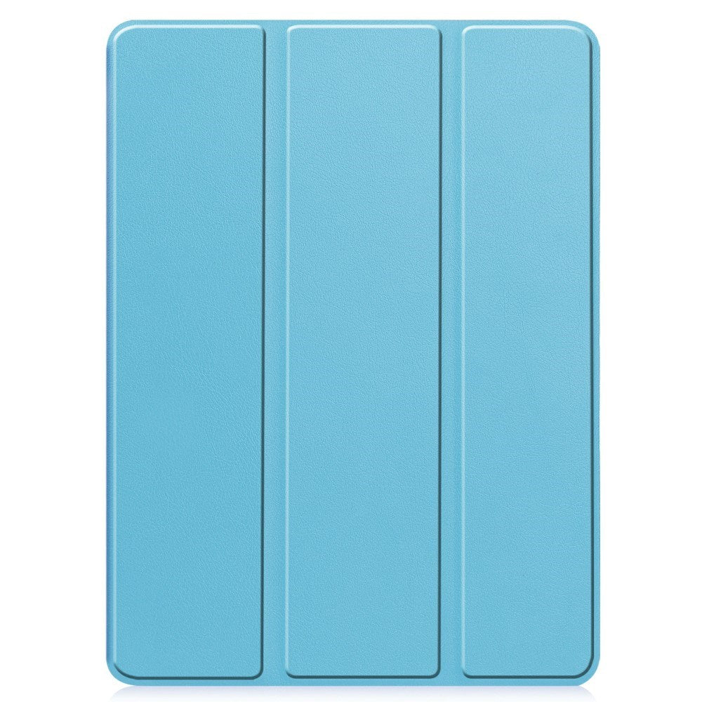 EIDERWOOD iPad Pro 11" (2025 / 2024) Tri-Fold Kunst Skinn Deksel med Apple Pencil Holder - Blå