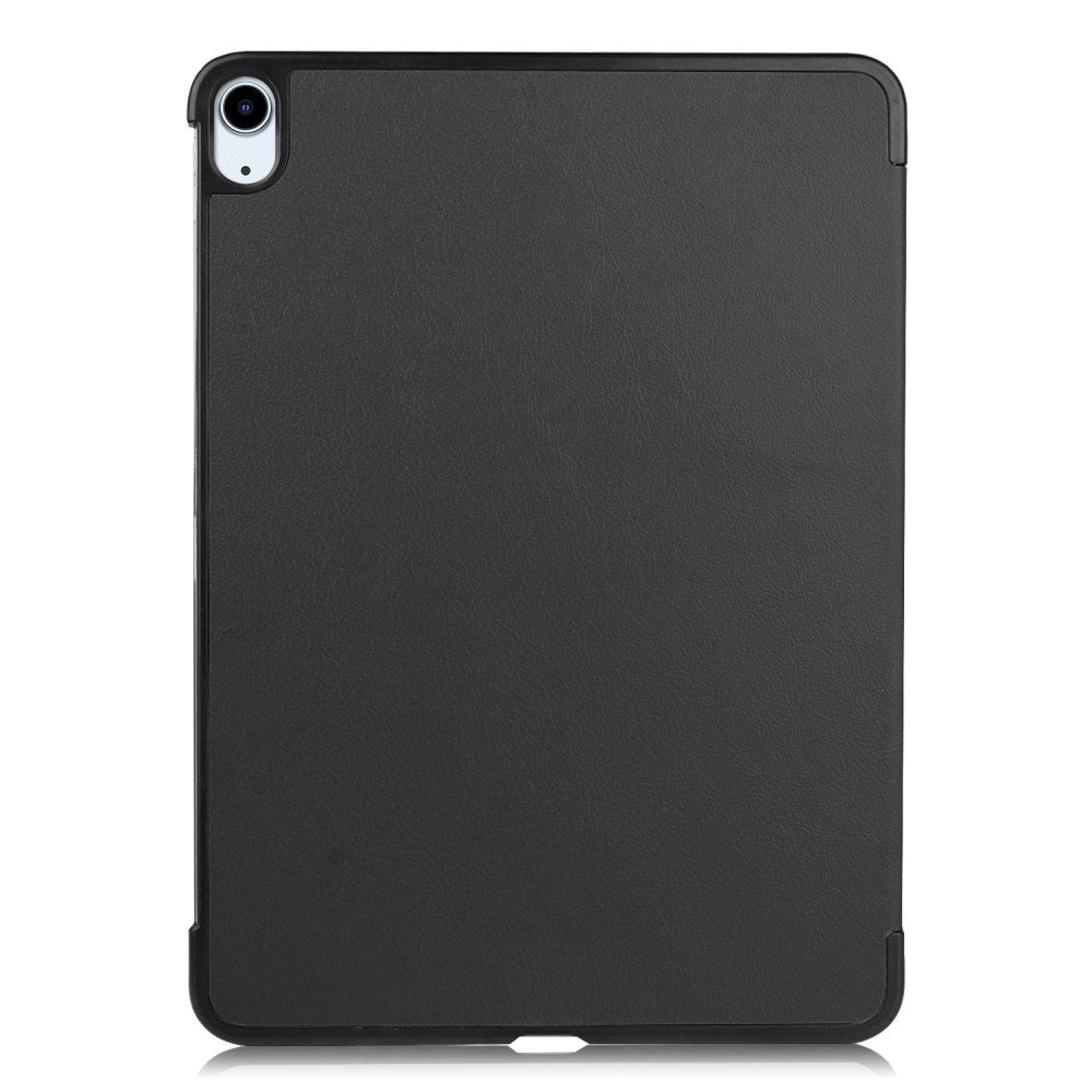 EIDERWOOD iPad Air 11" (2026 / 2025 / 2024) Litchi Tri-Fold Skinn Flip Deksel - Svart