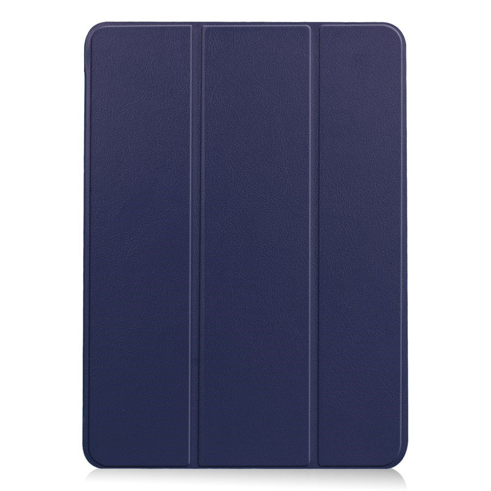 EIDERWOOD iPad Air 11" (2026 / 2025 / 2024) Litchi Tri-Fold Skinn Flip Deksel - Blå