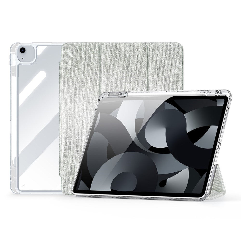 iPad Air 13" (2026 / 2025 / 2024) DUX DUCIS Unid Series Tri-Fold Flip Deksel - Gjennomsiktig / Grønn