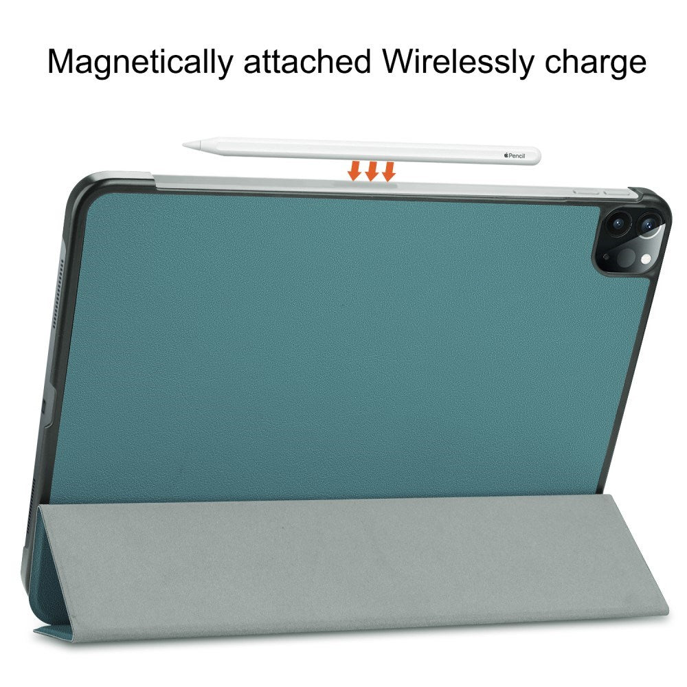 EIDERWOOD iPad Air 13" (2026 / 2025 / 2024) Tri-Fold Skinn Flip Deksel - Grønn