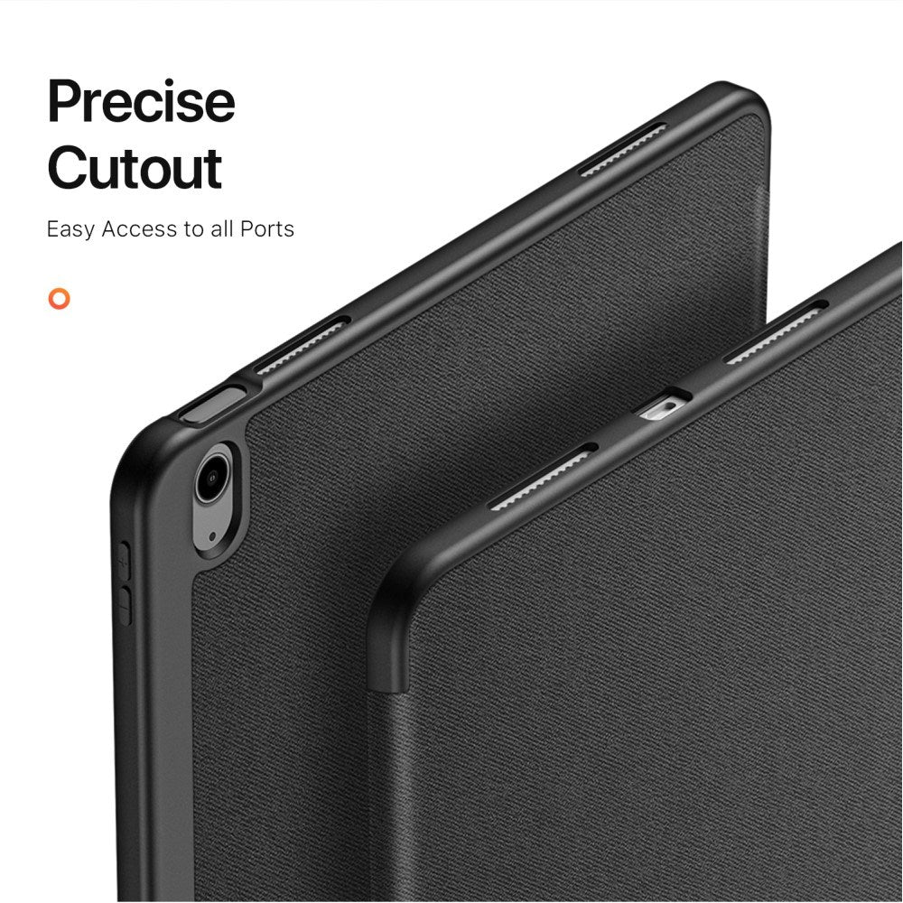 iPad Air 13" (2026 / 2025 / 2024) DUX DUCIS DOMO Series Flip Deksel med Penneholder - Svart