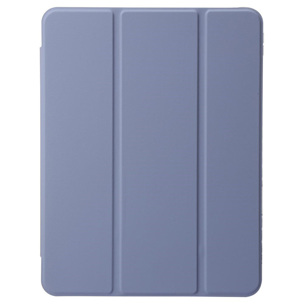 EIDERWOOD iPad Pro 13" (2025 / 2024) Tri-Fold Kunst Skinn Deksel med Apple Pencil Holder - Lilla