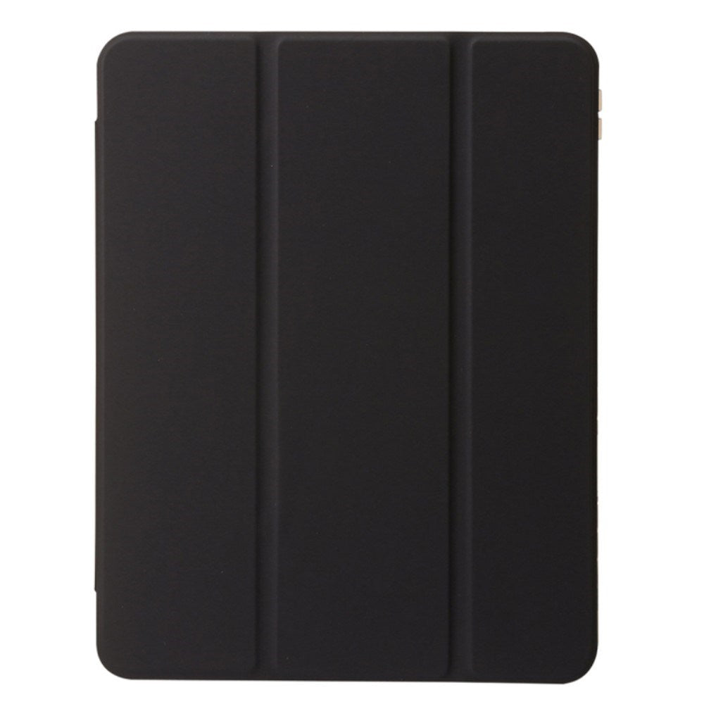 EIDERWOOD iPad Air 11" (2026 / 2025 / 2024) Tri-Fold Kunst Skinn Deksel med Apple Pencil Holder - Svart