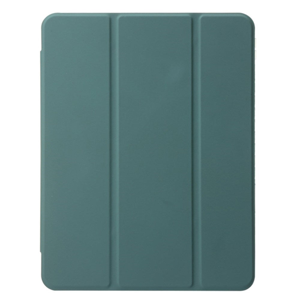 EIDERWOOD iPad Air 11" (2026 / 2025 / 2024) Tri-Fold Kunst Skinn Deksel med Apple Pencil Holder - Grønn