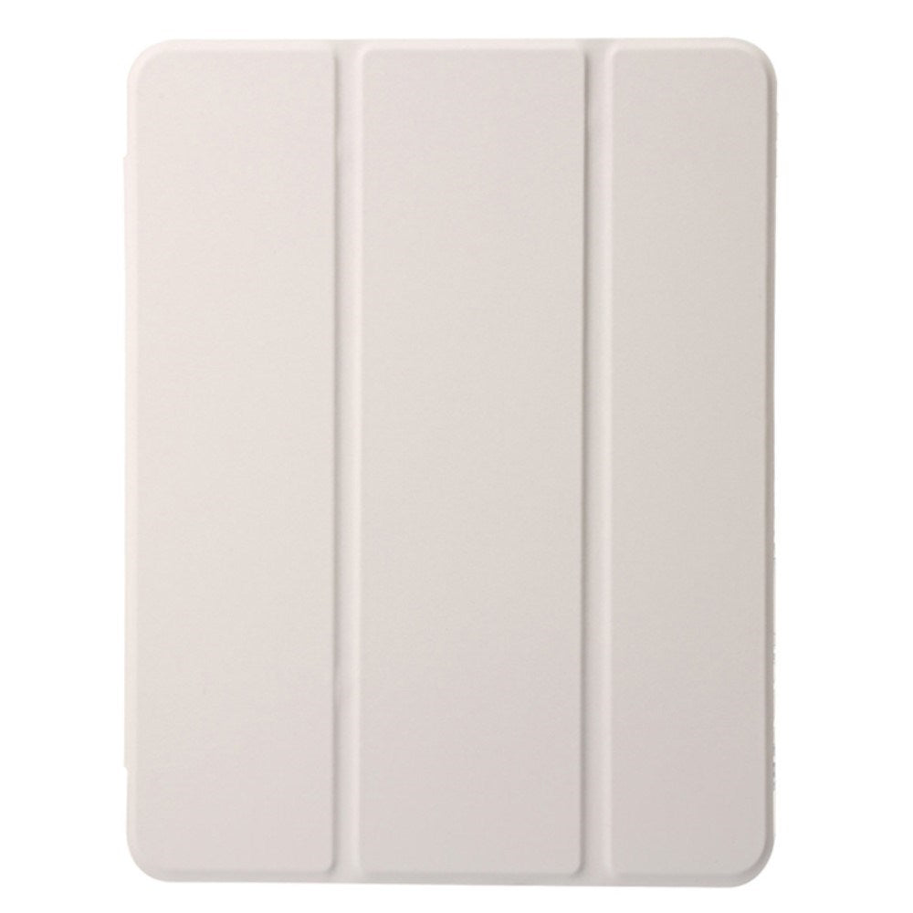 EIDERWOOD iPad Air 11" (2026 / 2025 / 2024) Tri-Fold Kunst Skinn Deksel med Apple Pencil Holder - Grå