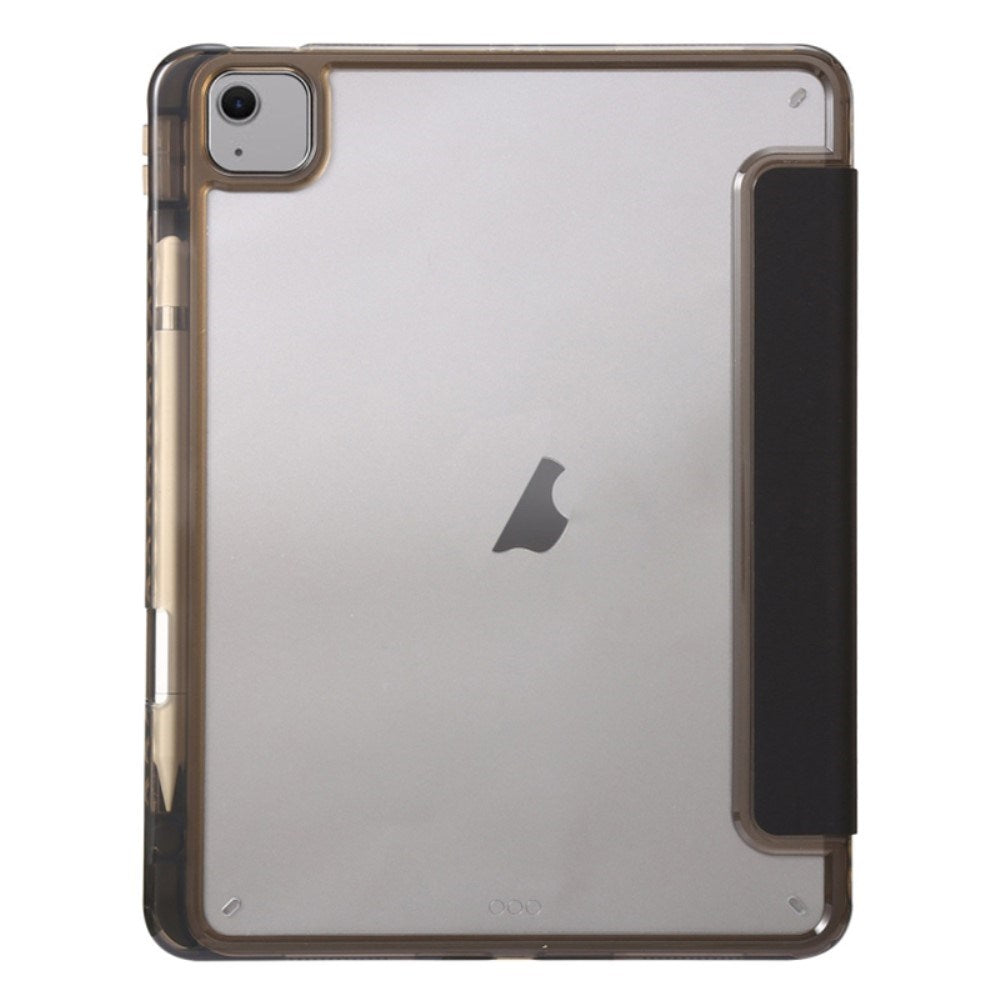 EIDERWOOD iPad Air 13" (2026 / 2025 / 2024) Tri-Fold Kunst Skinn Deksel med Apple Pencil Holder - Svart